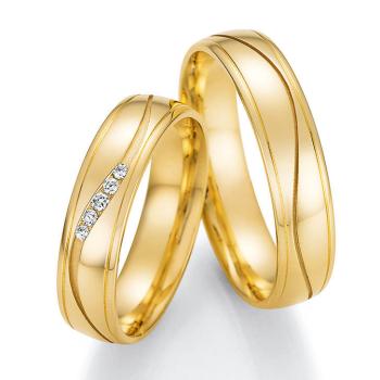 Nowotny-Collection Ruesch Trauringe Gelbgold 66/48170-050 + 66/48180-050